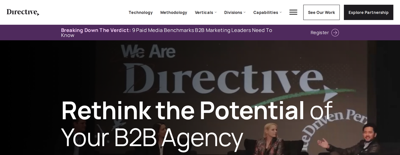 Homepage of Directive Consulting