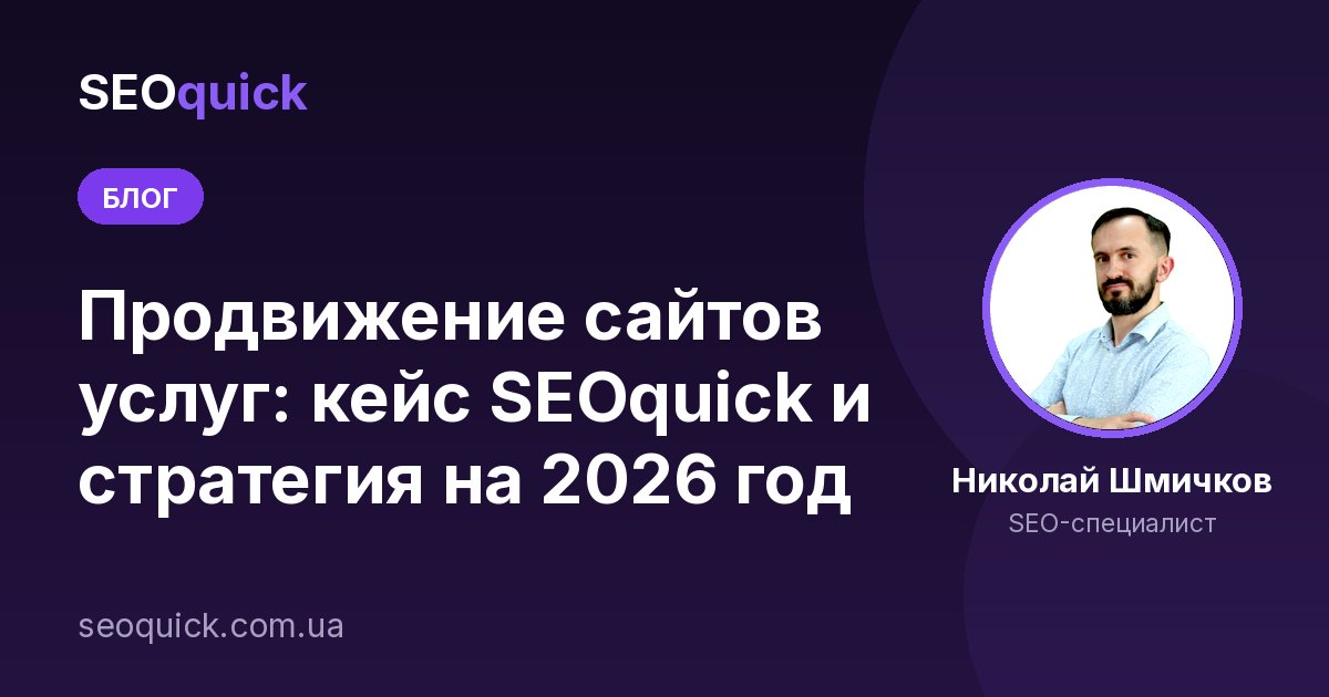 Продвижение сайтов услуг: кейс SEOquick и стратегия на 2026 год