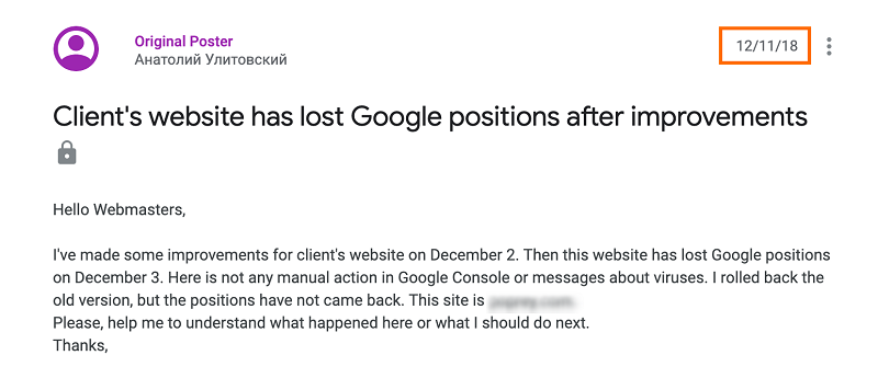 Google webmaster forum